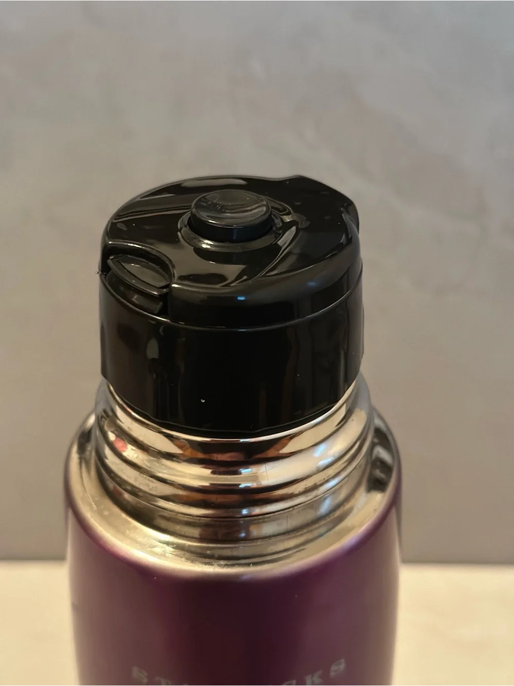 Starbucks 2006 Stainless Purple Bullet 16 oz Thermos EUC